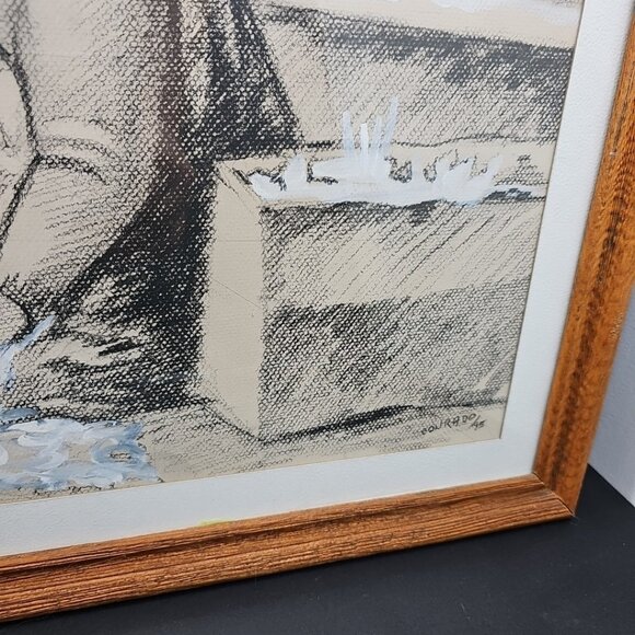 Original Conrado 1 Of 1 Painting Pencil Sketch Painting With Personal Message - Picture 4 of 12